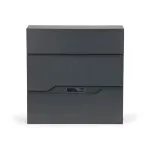 Cutie poștală Homelux din oțel galvanizat, antracit, cu suport pentru ziare