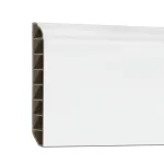 Plintă de podea Leziter SPC alb-zăpadă 2400x100x12 mm pentru vinil