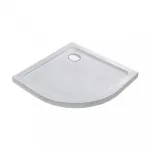 Cădiță de duș acrilică joasă Leziter Modena Slim curbată 90x90x5,5 cm
