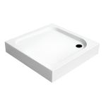 Cădiță de duș acrilică pătrată Leziter Klonberg 90x90 cm, albă, antiderapantă