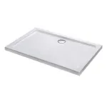 Cadita de dus acrilica Leziter Modena Slim asimetrica, joasa, 80x120x5,5 cm