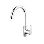 Robinet de chiuvetă bucătărie Leziter Evos, crom lucios, monocomandă