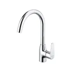 Robinet de chiuvetă bucătărie Leziter Evos, crom lucios, monocomandă