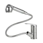 Robinet chiuvetă bucătărie Leziter Carol crom cu duș extractibil, 180 mm