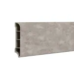 Plintă SPC Leziter Reno gri, efect de piatră, 2400x60x12 mm pentru pardoseală