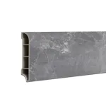 Plintă SPC Leziter Fjord, efect marmură gri închis, 2400x60x12 mm