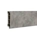 Plintă SPC Leziter Serona, efect piatră gri nisip, 2400x60x12 mm