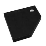 Cădiță de duș Kerra Prato 90, neagră mat, acril armat, 90x90 cm