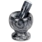 Mojar din granit cu pistil, 11 cm, 1,7 kg – pentru condimente si sosuri aromate