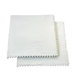 Covoraș puzzle pufos din spumă EVA, 2 piese albe 61,5x61,5x1,7 cm