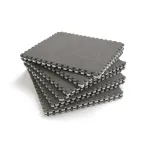 Set 2 covorașe puzzle pufose EVA gri, 61,5x61,5 cm, grosime 1,7 cm