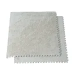 Covoraș puzzle pufos din spumă EVA, set 2 piese 61,5x61,5 cm, Light Coffee