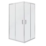 Cabină de duș pătrată Kerra Malibu SQ 100x100 cm, fără tavă, uși glisante