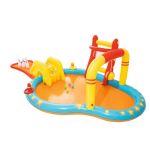Centru de joaca acvatic Bestway pentru copii cu tobogan si jocuri, 435x213x117 cm