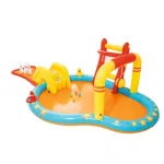 Centru de joaca acvatic Bestway pentru copii cu tobogan si jocuri, 435x213x117 cm