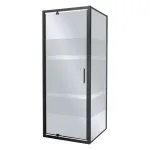 Cabină de duș pătrată Kerra Tomar 90x90 cm, fără cădiță, sticlă grafit 6 mm