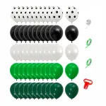 Kit aranjament baloane tematică fotbal, 90 piese cu accesorii prindere