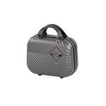 Geantă cosmetice rigidă Leziter TraveLux Pro 10L, ABS, 23×30×14 cm, gri