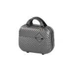 Geantă cosmetice rigidă Leziter TraveLux Pro 10L, ABS, 23×30×14 cm, gri