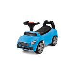 Masinuta ride-on albastra pentru copii 1–3 ani, cu spatar, 66x29x36 cm