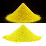 Pigment galben fluorescent UV neon, pe baza de apa, 1 kg (reactiv UV)