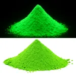 Pigment verde fluorescent UV neon, reactiv la lumina neagra, 1 kg