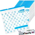 Set 10 pungi resigilabile pentru alimente 27x26 cm, etanșe și reutilizabile