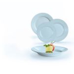 Set de veselă Luminarc Plumi Paradise Blue, 18 piese din sticlă securizată