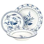 Set veselă din porțelan Tognana Olimpia Blue Loira, 18 piese elegante