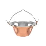 Ceaun de servire din inox 0,8 L cu aspect cupru, pentru porții individuale