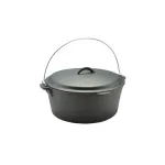 Ceaun din fontă cu capac tip Dutch Oven 7,2 L, 30×14 cm, Perfect Home
