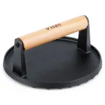 Presă hamburger din fontă CAST LINE 17,5 cm, 1 kg, cu mâner din lemn Vilde