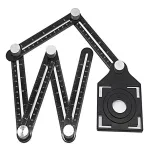 Rigla pliabilă profesională cu 6 brațe pentru gresie, șablon unghiuri și decupaje