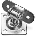 Balama reglabila M16 cu placa 80x80 mm, tija 45–65 mm, otel galvanizat