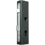 Carcasă cu broască pentru profil 40x60, ax 72 mm, zăvor reversibil, oțel galvanizat