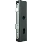 Carcasă cu broască pentru profil 40x60, ax 72 mm, zăvor reversibil, oțel galvanizat