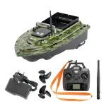 Barcă de nădire Leziter X2 cu GPS 4G, 600 m, 2 kg, camuflaj verde