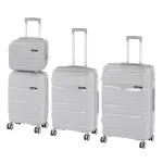 Set valize Leziter TravelLux Voyager, 4 piese, polipropilena, roti 360°