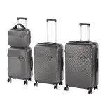 Set valize trolley Leziter TraveLux Pro XXV, 4 piese, ABS, gri modern