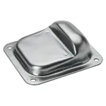 Opritor mecanic pentru porți batante 158x138 mm, oțel galvanizat, montaj la sol