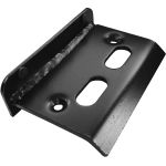 Opritor pentru uși și porți batante 13x15 cm, din oțel, cu protecție cauciuc, negru