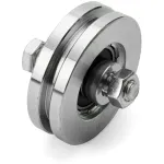 Roată tip T cu rulmenți pentru poartă glisantă, 68 mm, oțel galvanizat