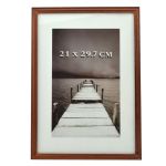 Ramă foto Alvin A4 din lemn, mahon, 21 x 29,7 cm, pentru perete sau birou