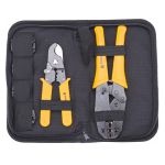 Cleste de sertizare cabluri electrice Powermat 7in1 cu capete interschimbabile