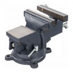 Menghină rotativă Powermat 125 mm, 360°, din fontă cu nicovală din oțel