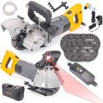 Șanțuitor de perete Powermat PM-BE-3000M 3000W cu laser și răcire cu apă