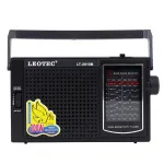 Radio portabil Leotec 2,5W cu 12 benzi FM/TV/MW/SW, alimentare priza/baterii