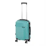 Valiză medie Leziter TraveLux Pro, ABS, 4 roți 360°, albastru lagună, 68x45x25 cm