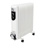Radiator cu ulei Home 13 elementi, 2500W, termostat si protectie la rasturnare