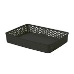 Coș organizator Curver My Style A5 cu aspect rattan, stivuibil